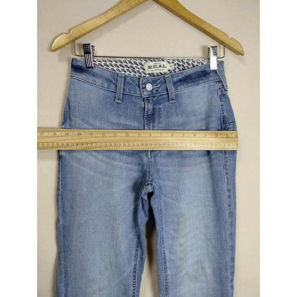 Ariat Real Alondra Blue Flared Jeans Women Size 26